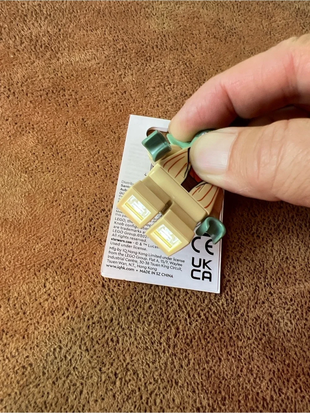Lego yoda minifigure